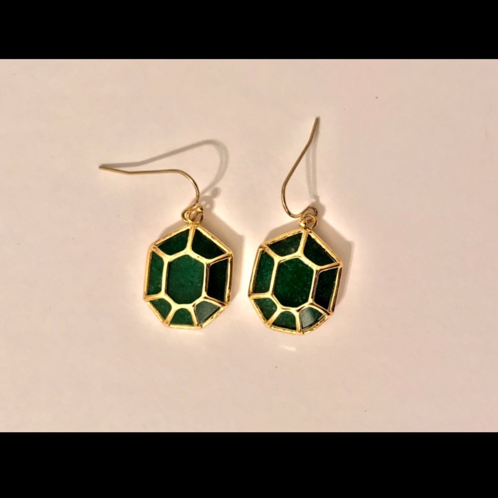 Kendra Scott Emerald Green Earrings
